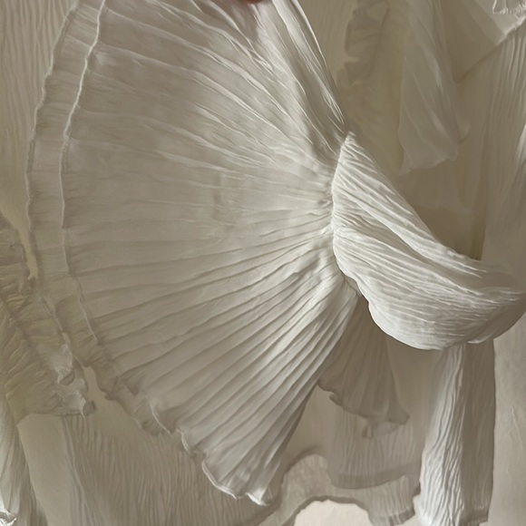 PLEATED RUFFLE PRINCESS BLOUSE - Picture 3 of 4